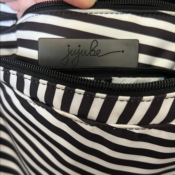 Ju-Ju-Be Black and White Striped Baby Bag - Picture 2 of 8